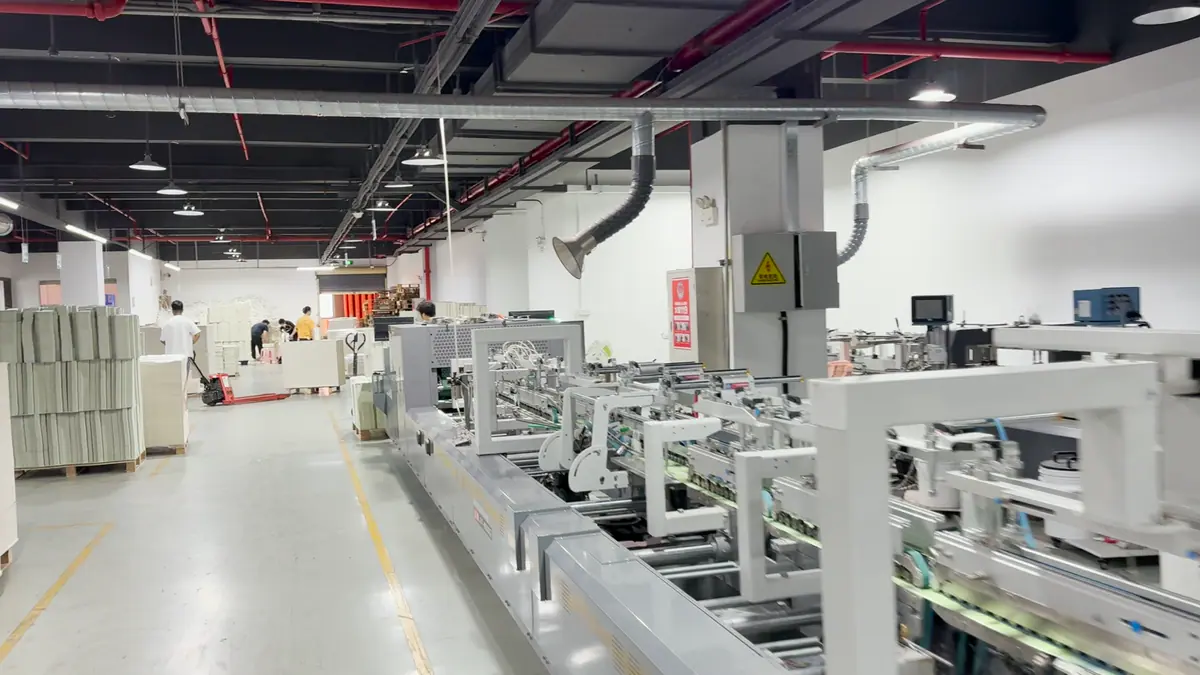 Automatic folder gluer line for folding cartons