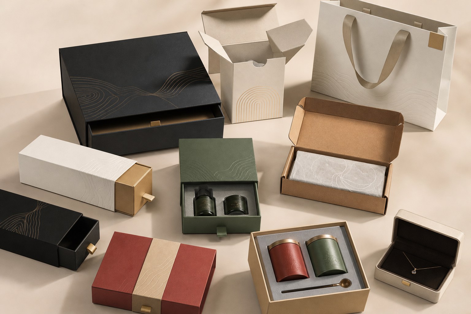 Premium custom packaging product range