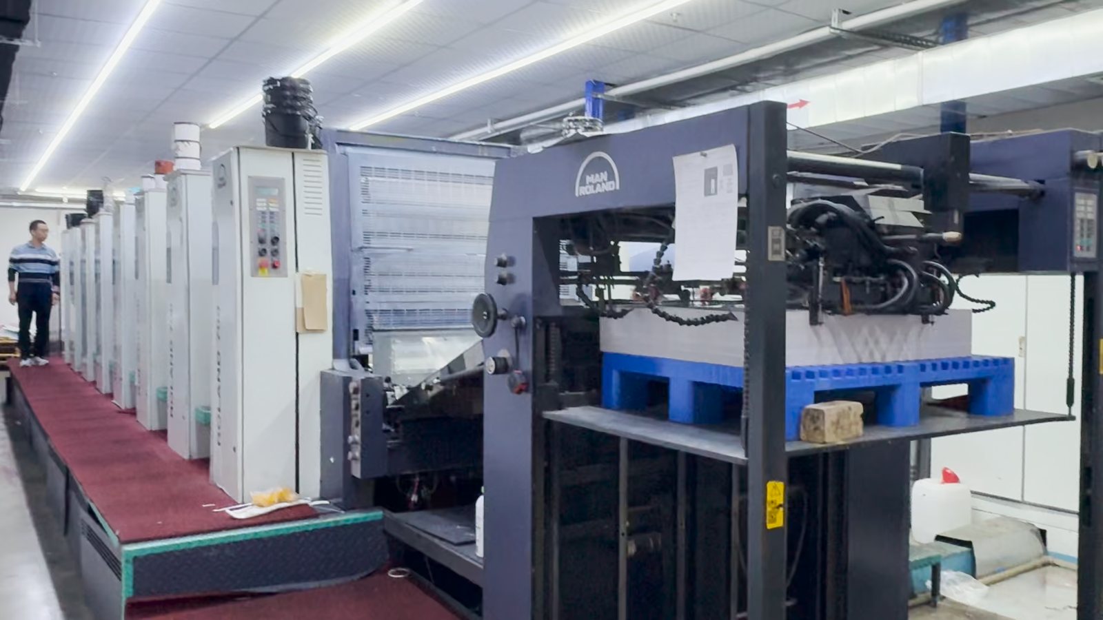 Multicolor offset printing press