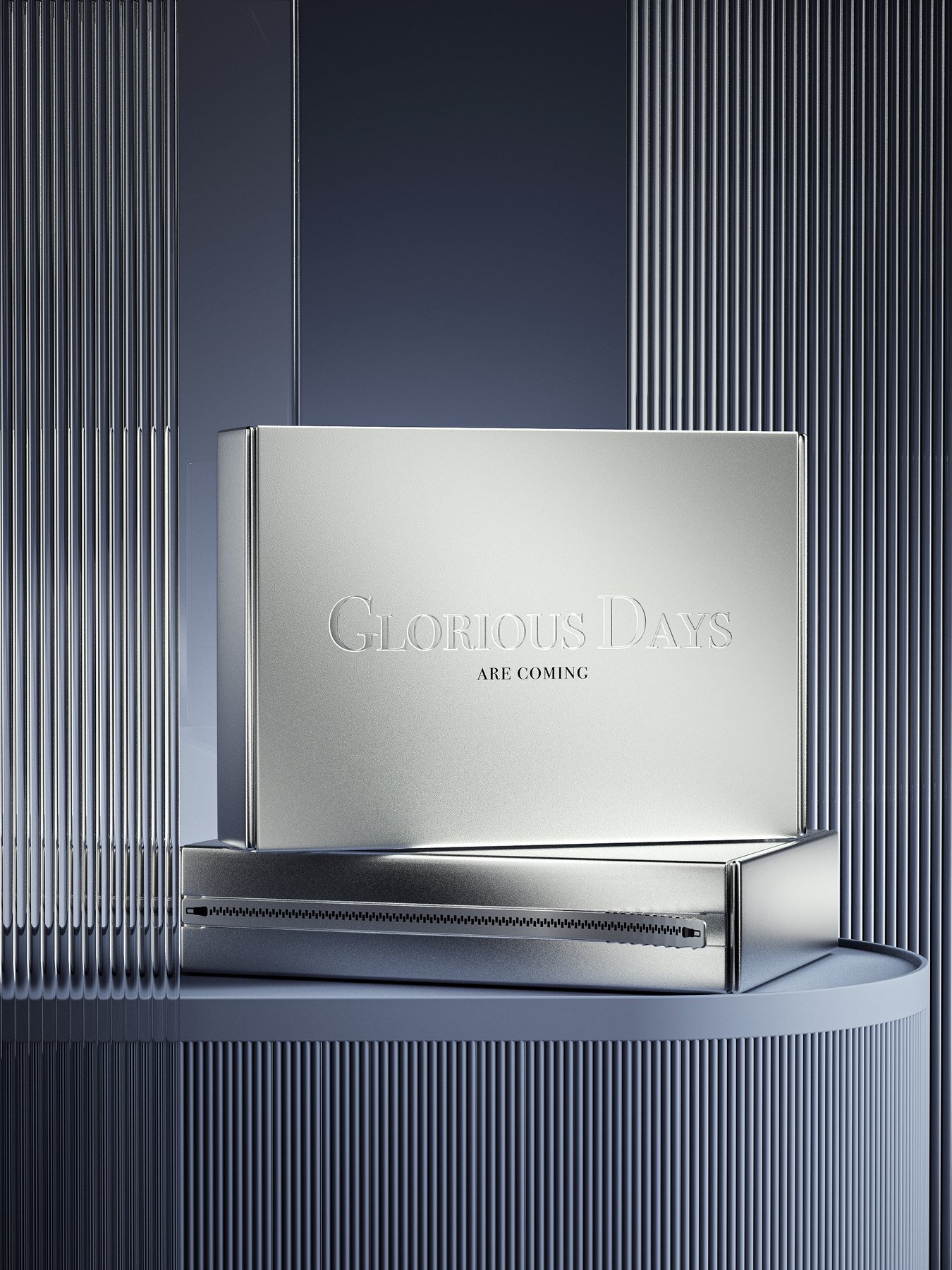 White premium corrugated mailer box